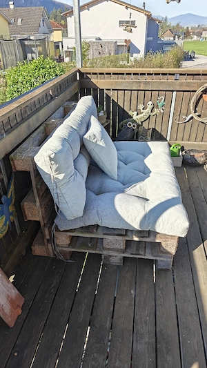 Palettencouch, Palettenkissen Bild 2