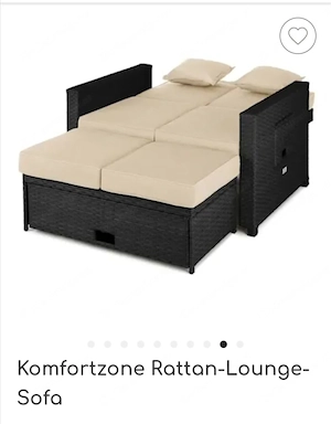 Rattan Couch wie neu Bild 2