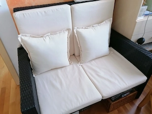 Rattan Couch wie neu