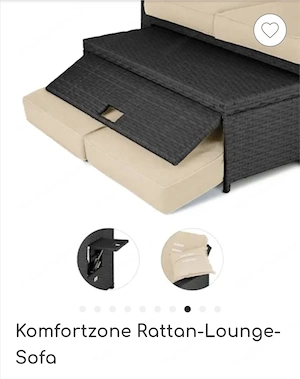 Rattan Couch wie neu Bild 3