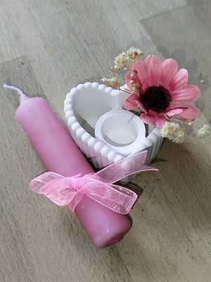 Deko Kerze mit Ständer neu Bild 2