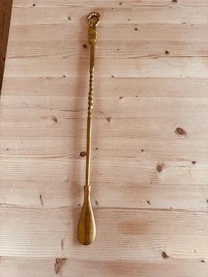 Schuhlöffel aus Messing Bild 2