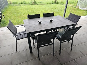 Gartentisch Anthrazit (nur Tisch)