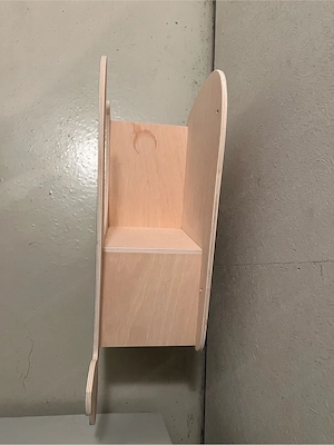 Wandregal, Regal Holz, Kinder, Wal Bild 3