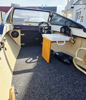 Angel & Badeboot, Gehrer 590 mit 20 PS Motor und Anhänger  Bild 3