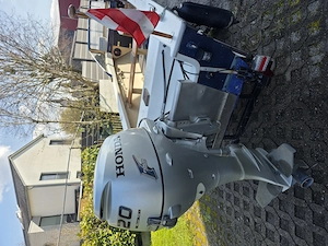 Angel & Badeboot, Gehrer 590 mit 20 PS Motor und Anhänger  Bild 2