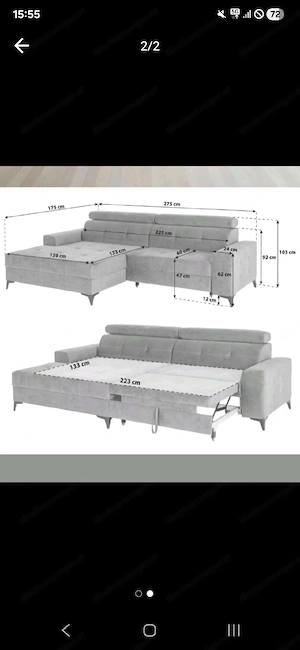 Couch zu verkaufen Bild 2