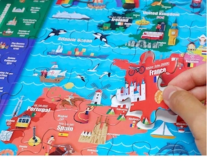 Puzzle 100 Stück Europakarte Bild 4