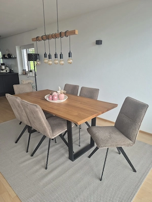 Tisch Eiche  inkl 6 Stühle  Bild 2