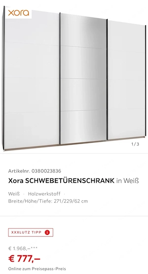Schwebetürenschrank von XXXLUTZ - wie neu! Bild 5