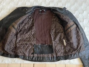 BOS Leder Motorradjacke   Größe XL, neuwertig Bild 3
