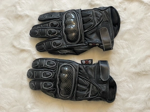 BOS Leder Motorradhandschuhe mit Knöchelschutz   Größe XS, guter Zustand
