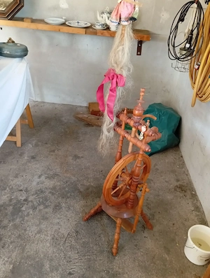 dekoratives Spinnrad