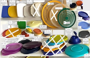 TUPPERWARE 1  Geschirr Deckel Kleinteile Bild 8