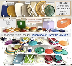 TUPPERWARE 1  Geschirr Deckel Kleinteile Bild 3