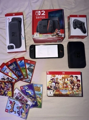 lch verkaufe meine Nintendo Switch 2 mit 2 zubehör und spielen. Bild 5