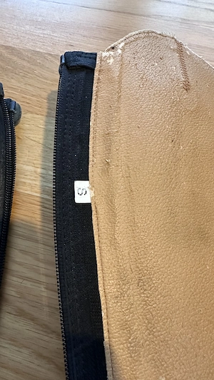 Reit Half Chaps , Reitletten, Leder, Gr.S  , gebraucht, Zustand siehe Fotos Bild 5