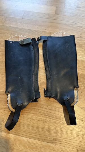 Reit Half Chaps , Reitletten, Leder, Gr.S  , gebraucht, Zustand siehe Fotos Bild 2