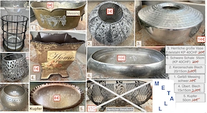 ALLES BILLIG ! Deko für Haus u. Garten Schalen Gießkanne Korb... ab 1  Bild 2