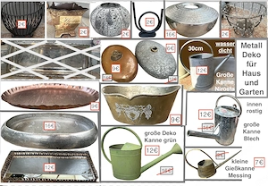 ALLES BILLIG ! Deko für Haus u. Garten Schalen Gießkanne Korb... ab 1  Bild 3