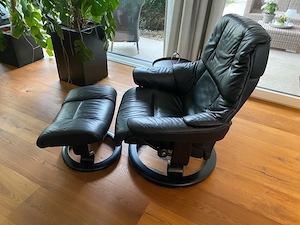 2x Originale Stressless Sessel mit Hocker Bild 2