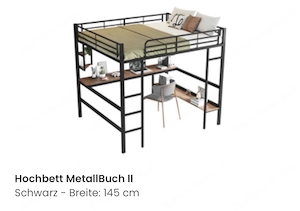 Hochbett mit Schreibtisch 