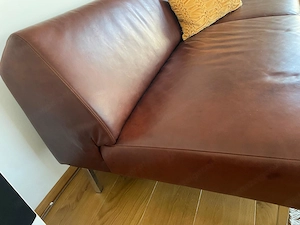 Couch 2-Sitzer, Ledercouch, Rindsleder Bild 3