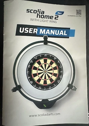 Scolia Home 2 (Flex) inkl. Winmau Scheibe Ring und Dartmatte Bild 3