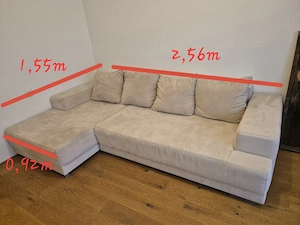 Ecksofa mit Schlaffunktion und Stauraum  Bild 2