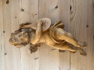 Barockengel geschnitzt Bild 3