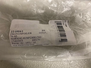 Golf 1 Frontspoiler Lippe Bild 3