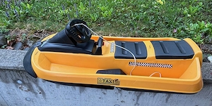 2x Hamax Sno Taxi Zweisitzer-Lenkschlitten   gelb & rot