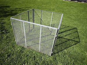 Komposter Gitter feuerverzinkt Metall 100x100cm 800 L