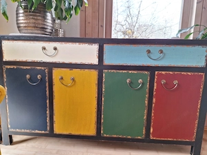 Kommode Harlekin im Vintagestil Bild 3