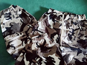 Hosen camu schwarz braun weiss2x