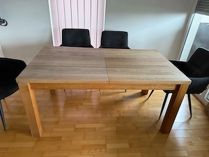 Vollholz Eiche Esstisch ausziehbar
