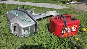 Honda Bootsmotor mit 4,5HP  und Bodensee Zulassung Bild 2