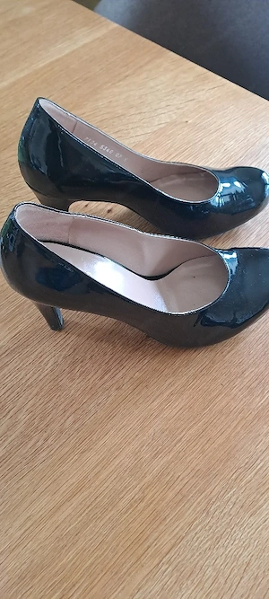 högl schwarze Lackpumps Gr5 Bild 2
