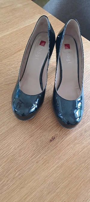högl schwarze Lackpumps Gr5