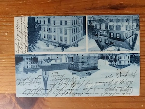 Gruss aus Gisingen, Vorarlberg, Ansichtskarte, um 1900