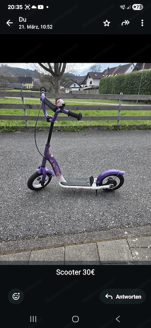 Scooter mit Lufträder