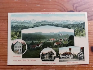 Gruss aus Eglofs im Allgäu, Felle Ansichtskarte