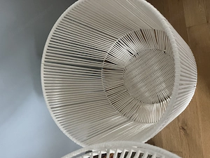 Handgewebter Wäschekorb aus Seil Bild 3