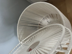 Handgewebter Wäschekorb aus Seil Bild 4