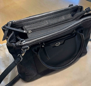 Damentasche Leder Textil Marke Gerry Weber inkl. Damengeldtasche Bild 3