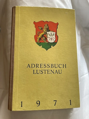 Lustenauer Adressbuch verschiedene Ausgaben