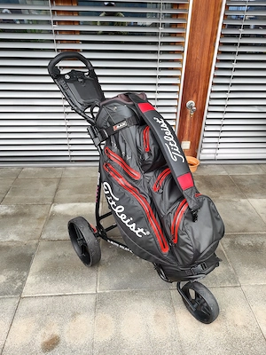 Golfbag Titelist mit Max Wagen Bild 2