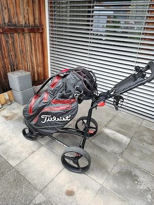 Golfbag Titelist mit Max Wagen Bild 3