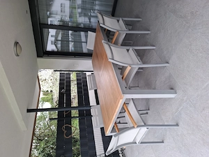 Gartenmöbel Tisch + 8 Stühle Bild 2