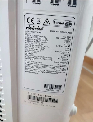 Klimagerät Toyotomi TAD-129E Bild 2